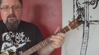 how to play cigar box guitar: licks on 3-string, open c (cgc) tuning
