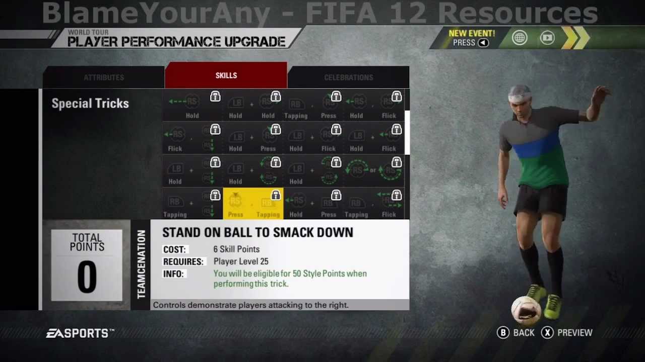 FIFA Street: All Unlockable Skill Moves & Styles (HD) - YouTube