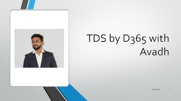 #TDS Setup (Part-1) #dynamics365community #education #microsoft #dynamics365 #d365fo #d365
