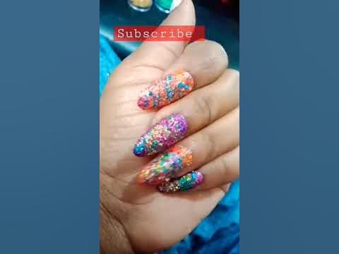 nail art kaise kre #glitter #youtube #shorts #trending #viral #bridal # ...