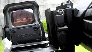 WE M4A1 GBB EOtech holo and 3x magnifier