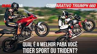 Comparativo: Triumph Tiger Sport 660 x Triumph Trident 660