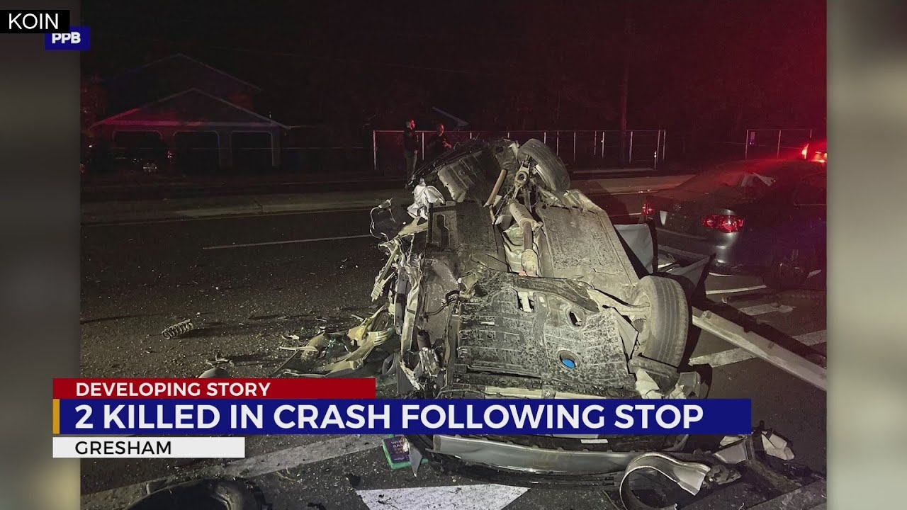Two dead after stolen car crashes in SE Portland - YouTube