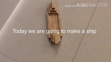Easy miniature ship model tutorial. (Using Jenga)