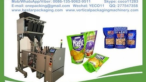 Doypack with ziplock machine for rice grain granule flour liquid ,doy pack filling machine
