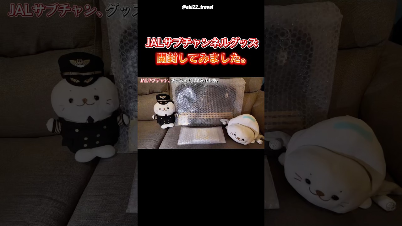 JALサブチャンネルはじめました✈️】公式グッズが遂に届いたので、JAL
