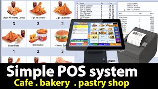 simple pos system for small business with Bill Printing in java | Touch screen  POS