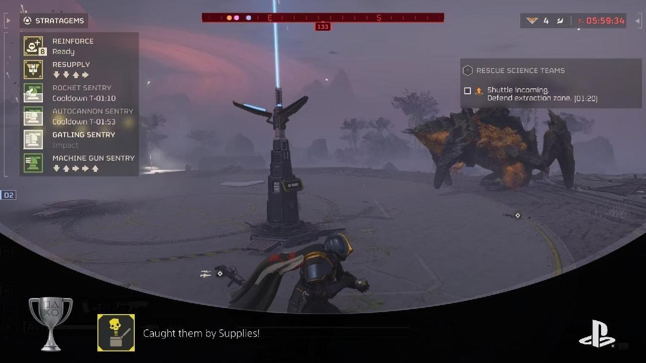 HELLDIVERS 2 Caught them by Supplies! Trophy Achievement Example - YouTube