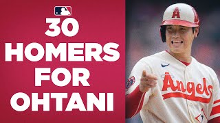 Shohei Ohtani reaches 30!! Angels star hits 30-homer mark for 2022 (All Ohtani HRs)