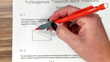 Pythagorean Theorem Word Problem Notes