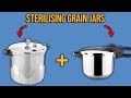 How to sterilise grain spawn jars for mushroom cultivation