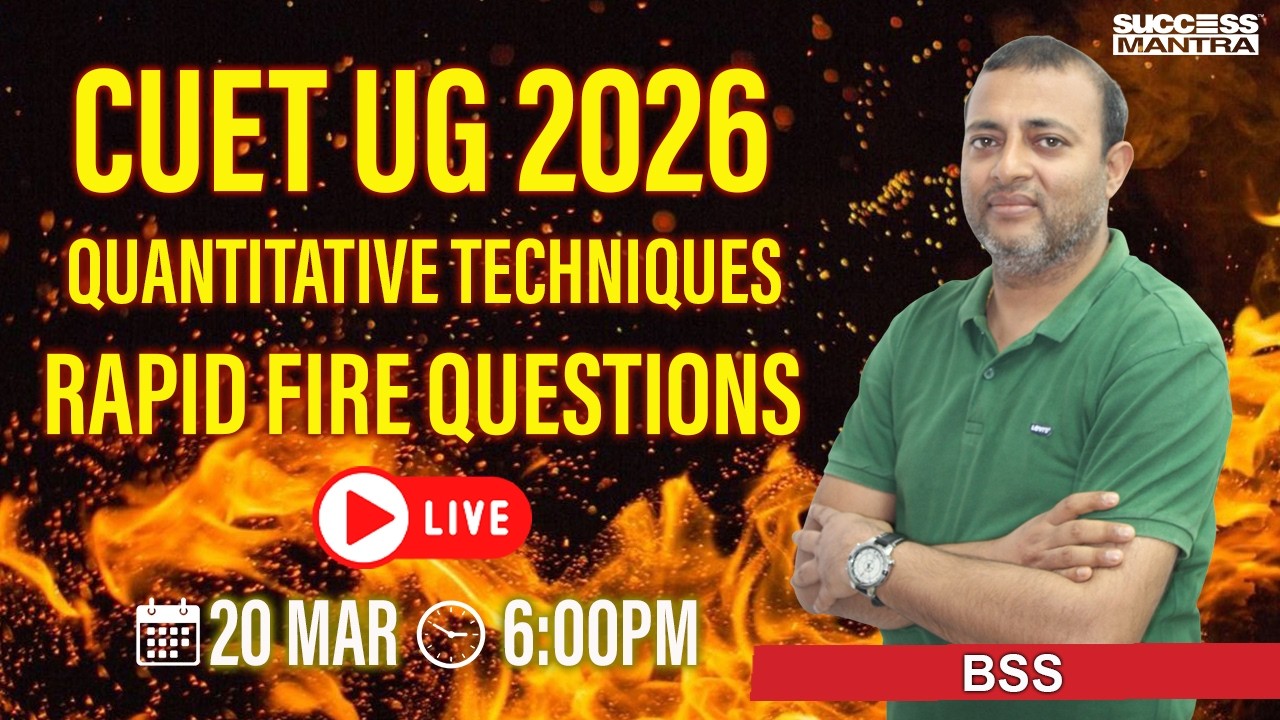 CUET 2026 | Important Questions of General Aptitude Test, Quantitative ...