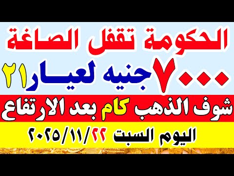 اسعار الذهب اليوم في مصر عيار 21 سعر الذهب عيار 21 اليوم السبت 2025 11 22 في مصر اسعار الذهب
