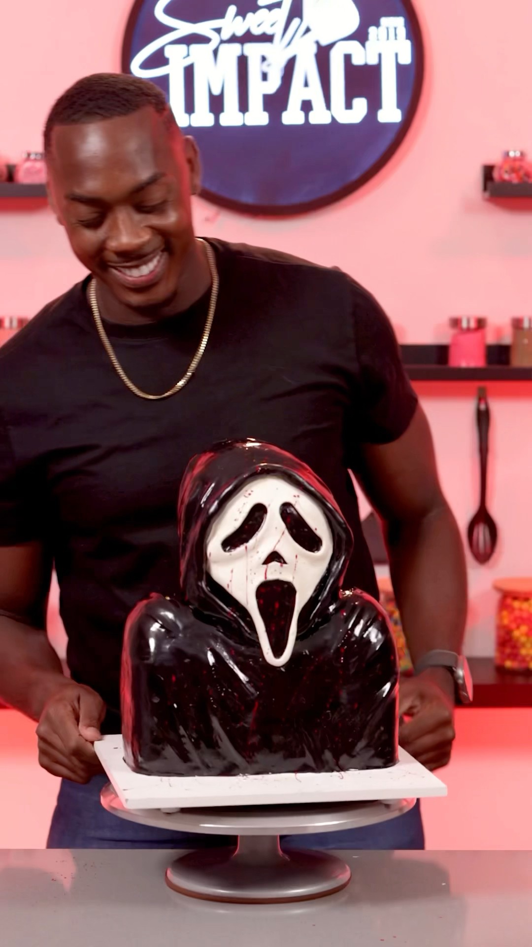 I made a Ghostface cake #shorts