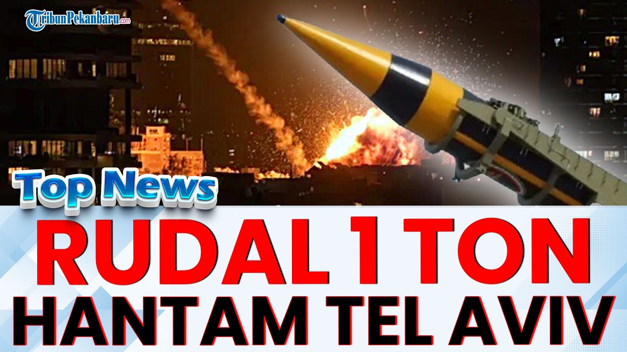 🔴 SERANGAN TERBARU! RUDAL IRAN dengan bobot 1 ton menghantam wilayah Tel Aviv