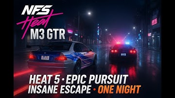 Risking My M3 GTR in a Heat 5 Race... (INTENSE Escape) NFS Heat