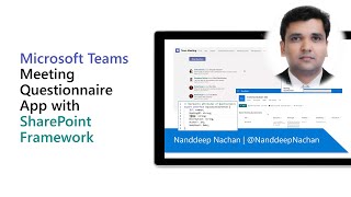 microsoft teams meeting questionnaire app with sharepoint framework