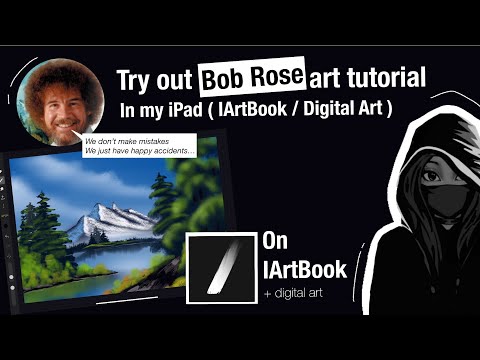 I tried Bob Rose art tutorial on my iPad ( #iartbook / #digitalart  )