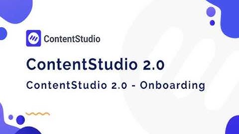 ContentStudio 2.0 - Onboarding for V1 customers