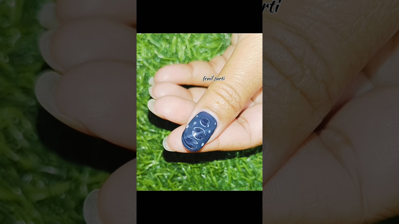 💅 simple nail art design at home 🏡 