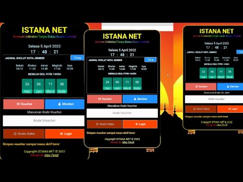 Tema Login Hotspot Ramadhan 2022 - Mikrotik Hotspot Login - GRATIS Nampol