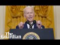 Joe Biden holds press conference to mark first year in office – watch live