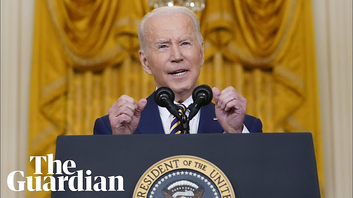 Joe Biden holds press conference to mark first year in office – watch live