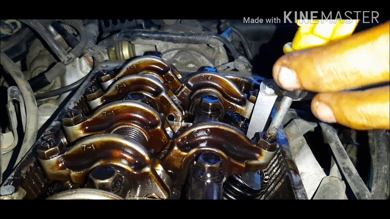 Mitsubishi lancer 4g15 valve clearance adjustment YouTube