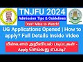 Tnjfu 2024  how to apply for ug programs full details inside ktvschool tnjfu