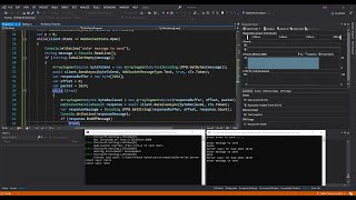 C# Client/Server WebSocket Application in ASP.Net Core | Visual Studio