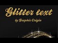 How to Make Glitter Text Effect in Photoshop