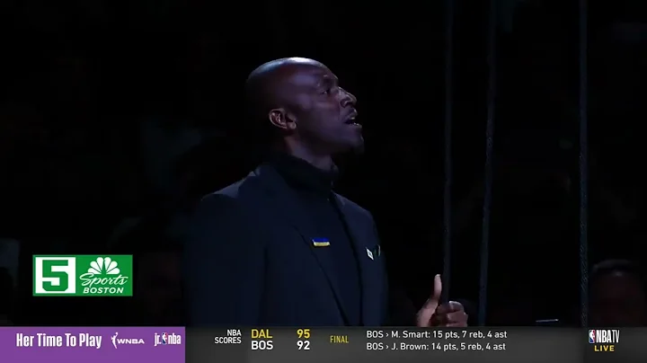 Kevin Garnett Gets His Jersey Retired By The Celtics