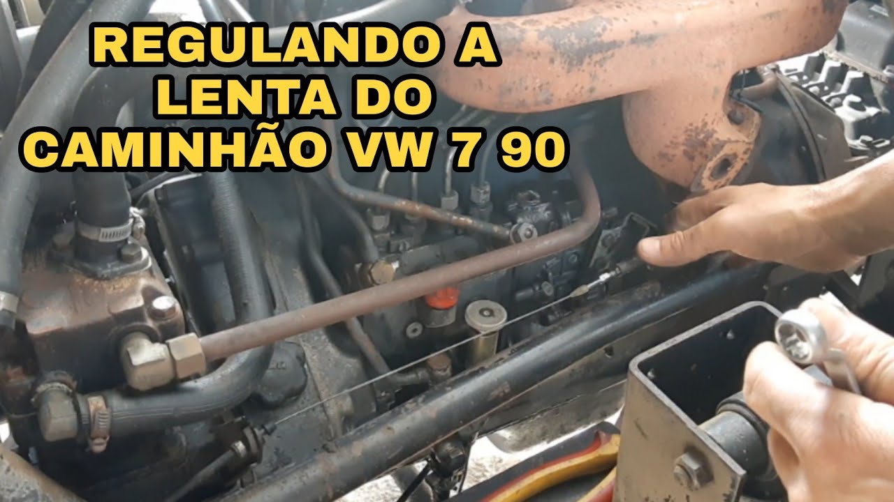 REGULANDO A ACELERAÇÃO DO CAMINHÃO VW 7 90