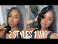 Natural Bob Wig Review Straight or Curly Bob wig Tutorial with Baby Hair! Ft Dorsanee Hair