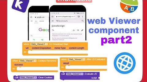 webviewer component part2 |  kodular,MIT app inventor or thunkable in bangla.
