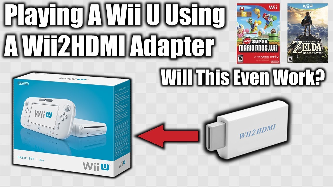 Playing The Wii U With A Wii 2 HDMI Adapter : Will This Even Work? - YouTube