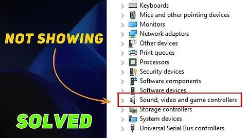 [FIXED] - Missing Sound Video and Game Controller from Device Manager In Windows 10 / 11