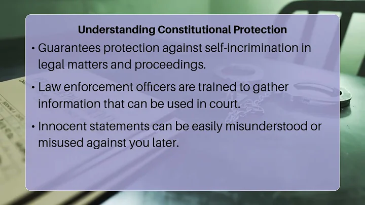 When Should I Exercise My Right To Silence?