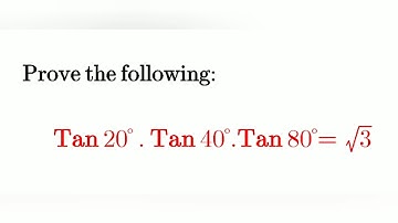 Tan20. Tan40. Tan80=root 3