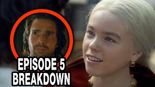 HOUSE OF THE DRAGON Episode 5 Breakdown \& Ending Explained - Game of Thrones Easter Eggs \& Theories