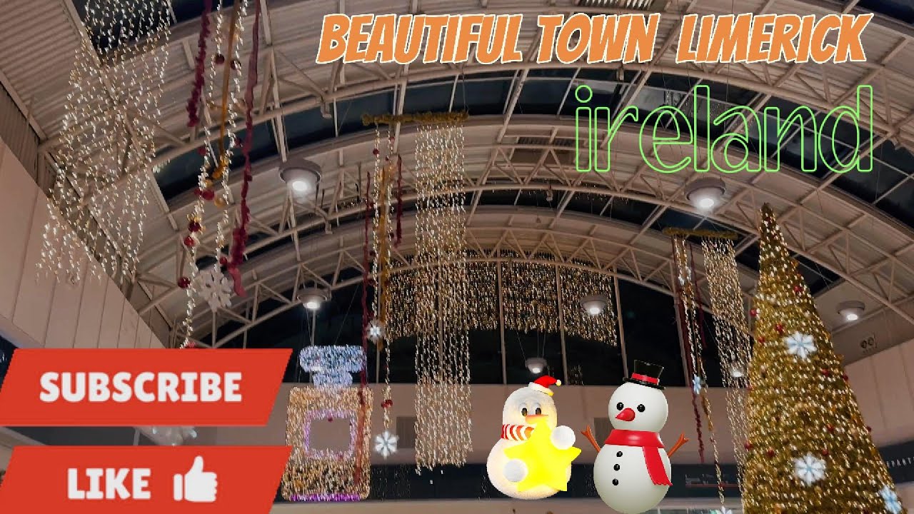 Beautiful Town Limerick Ireland 🤗Christmas shopping time 