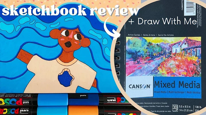 ✨Canson Artist Series Mixed Media Sketchbook Review + Draw with me✨