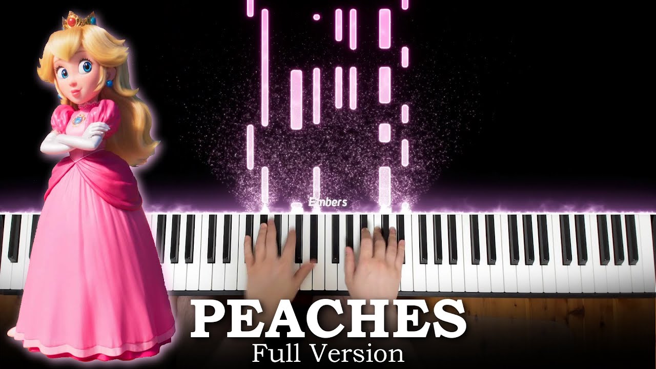 Peaches Piano Solo Super Mario Bro. Movie 2023 Song by -  Portugal