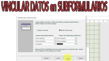 VINCULAR FORMULARIO CON SUBFORMULARIO