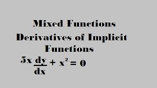 Derivative of implicit functions part 4