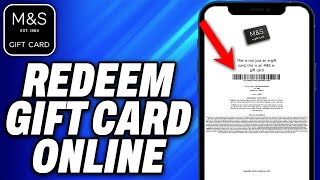 How To Redeem M&S Gift Card Online - Easy Fix