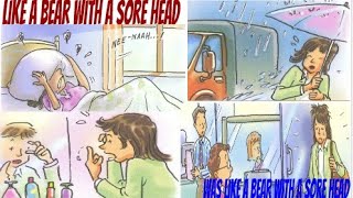 Phrasal verbs in English || like a bear with a sore head || Idiom In English Slang In English