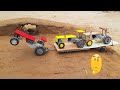 Diy mini tractor trolley two tractor loading | science project | @DiscoveryZon @KeepVilla