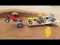 Diy mini tractor trolley two tractor loading | science project | @Theminicreator24 @KeepVilla