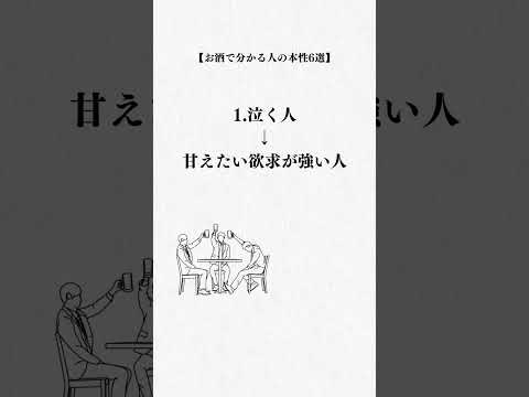 お酒で分かる人の本性6選#shorts